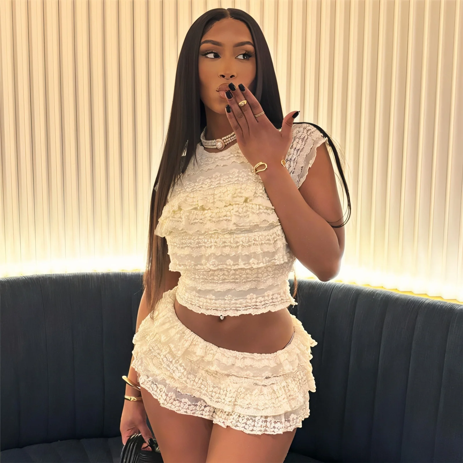 COCO Ruffle Top & Skirt Set - Image 5