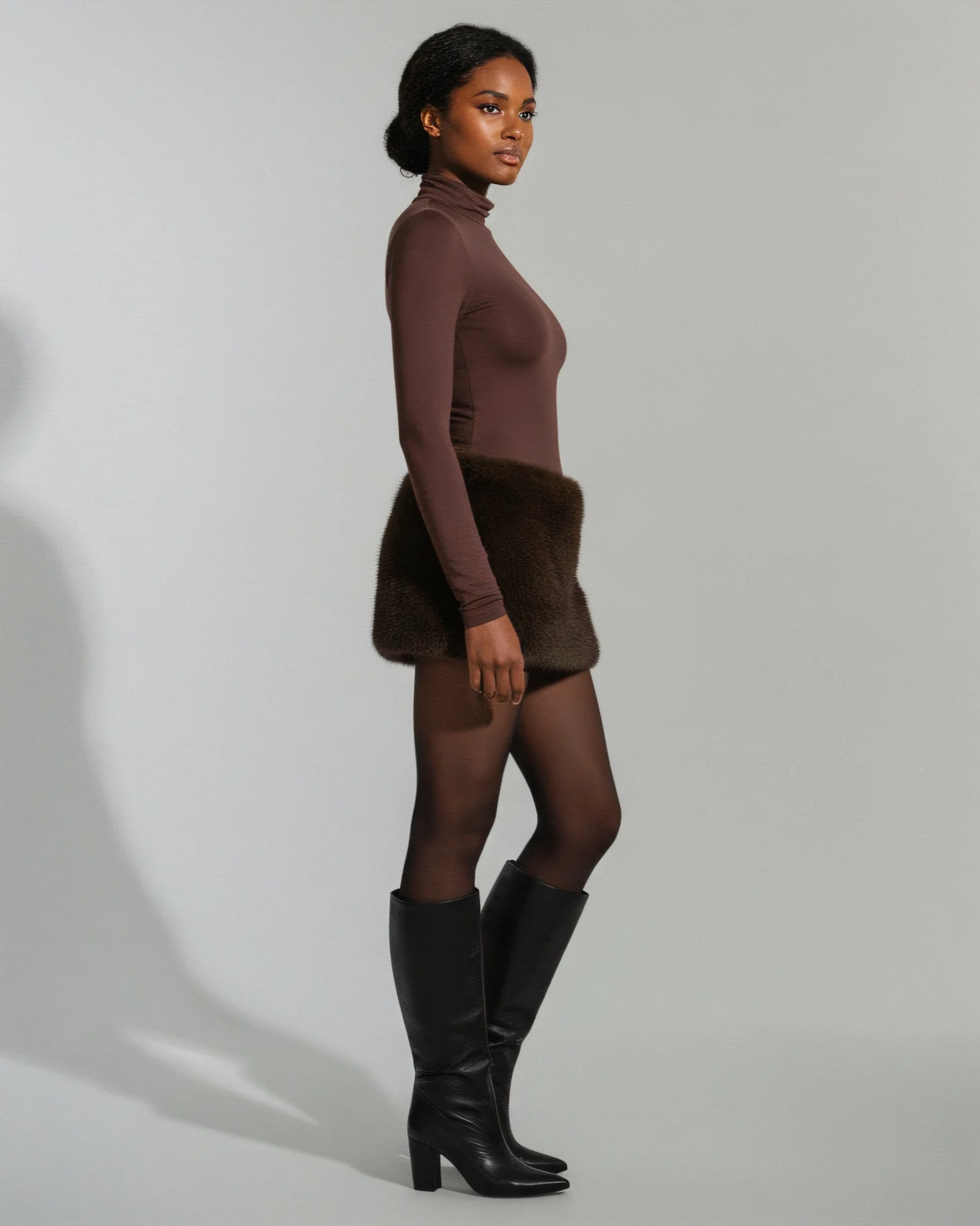 TIANA Faux Fur Skirt - Image 3