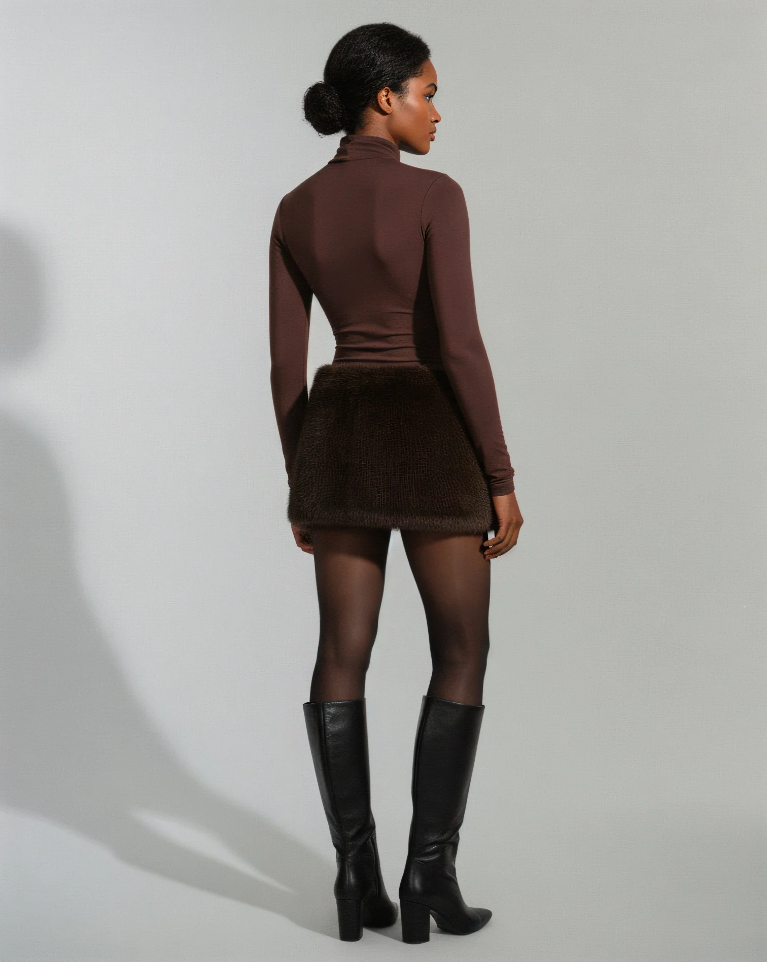 TIANA Faux Fur Skirt - Image 4