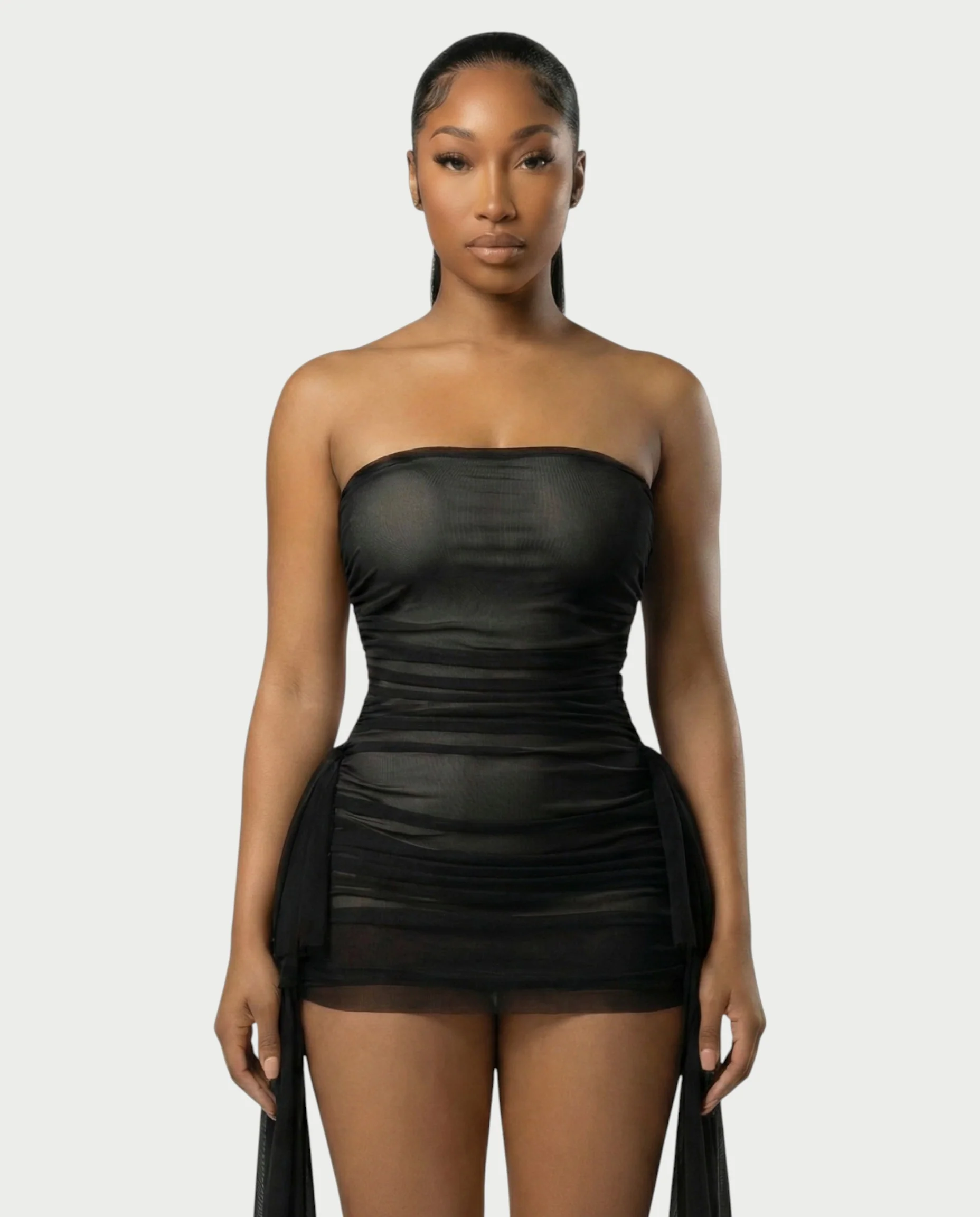 URES Drape Mini Dress - Image 12