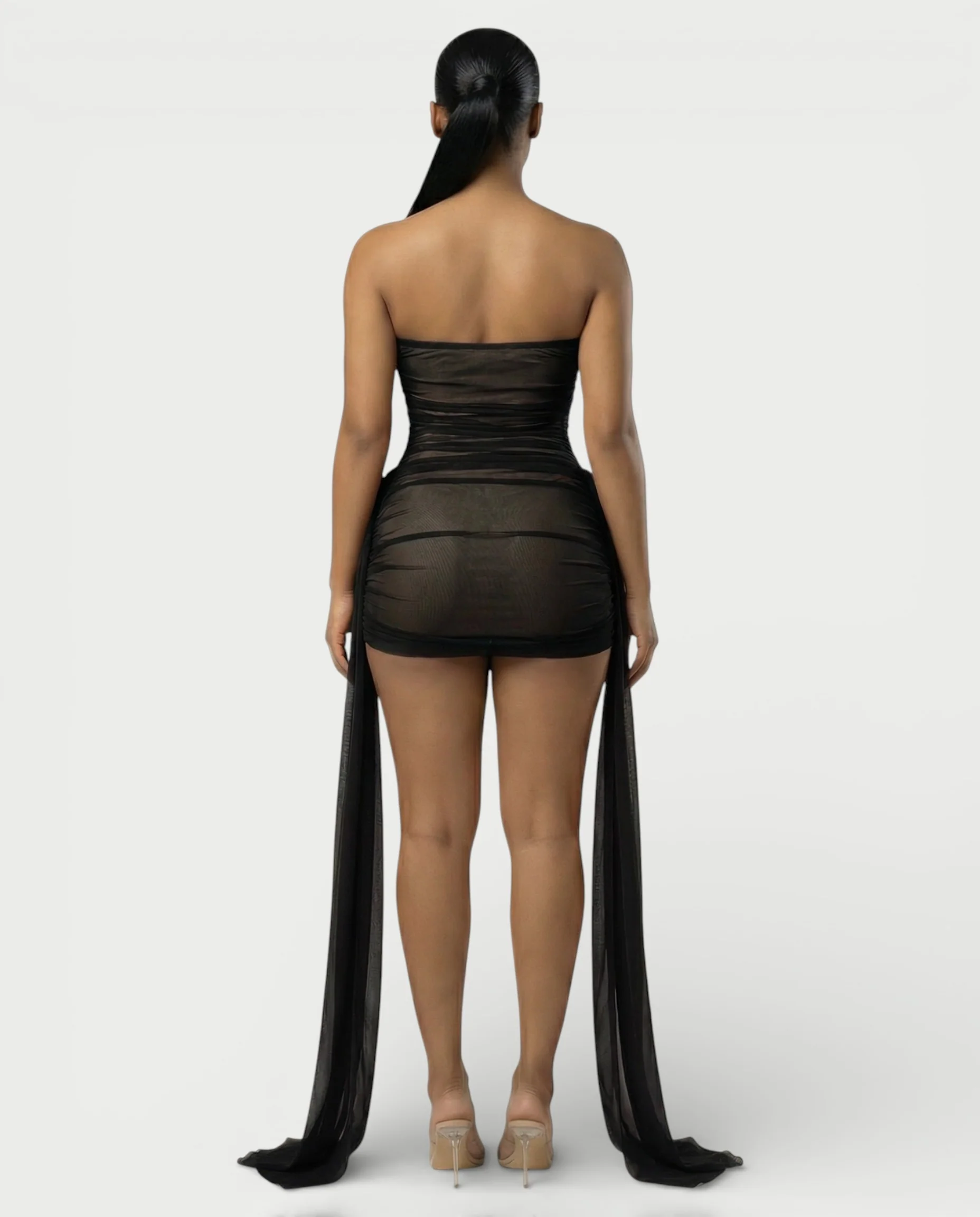URES Drape Mini Dress - Image 14
