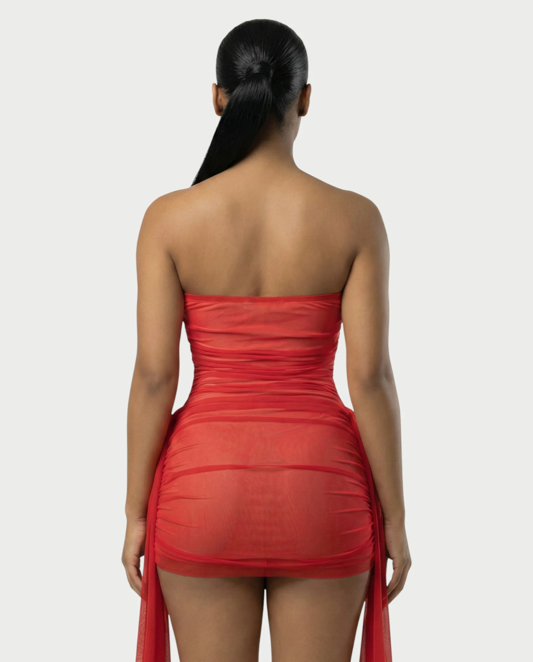 URES Drape Mini Dress - Image 5