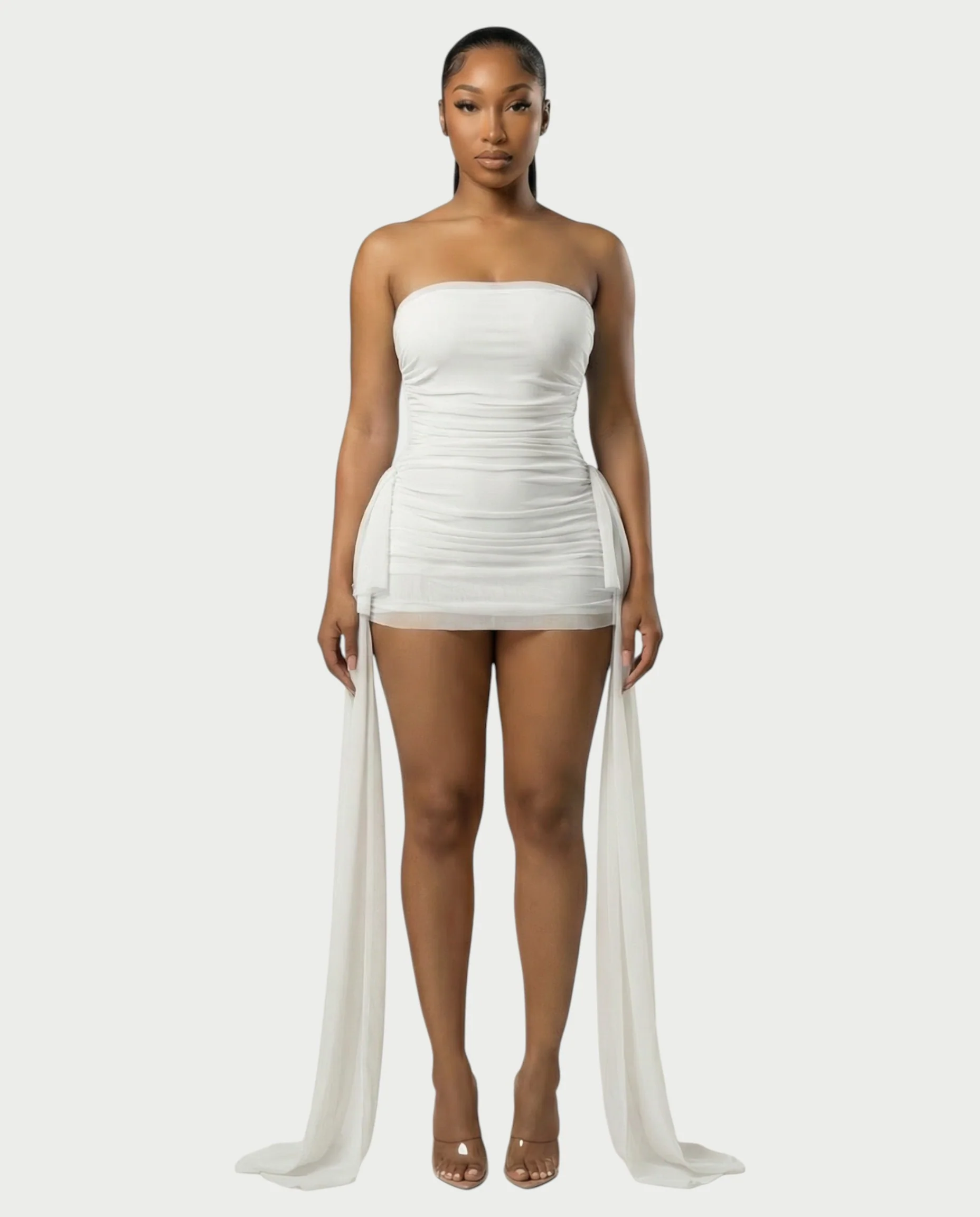 URES Drape Mini Dress - Image 6