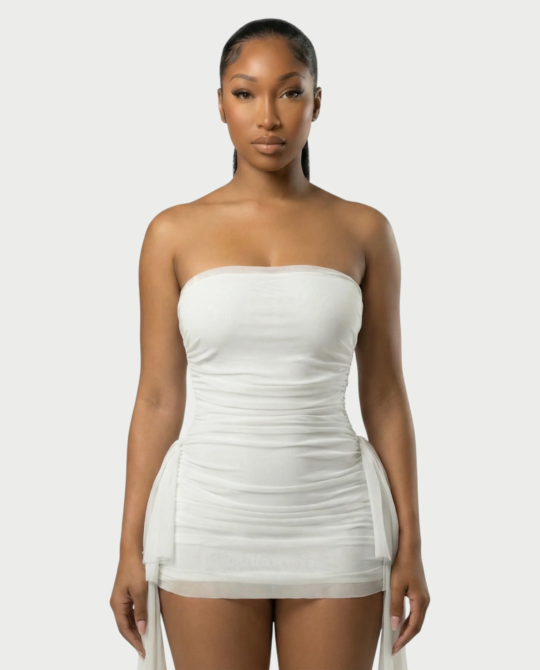 URES Drape Mini Dress - Image 7