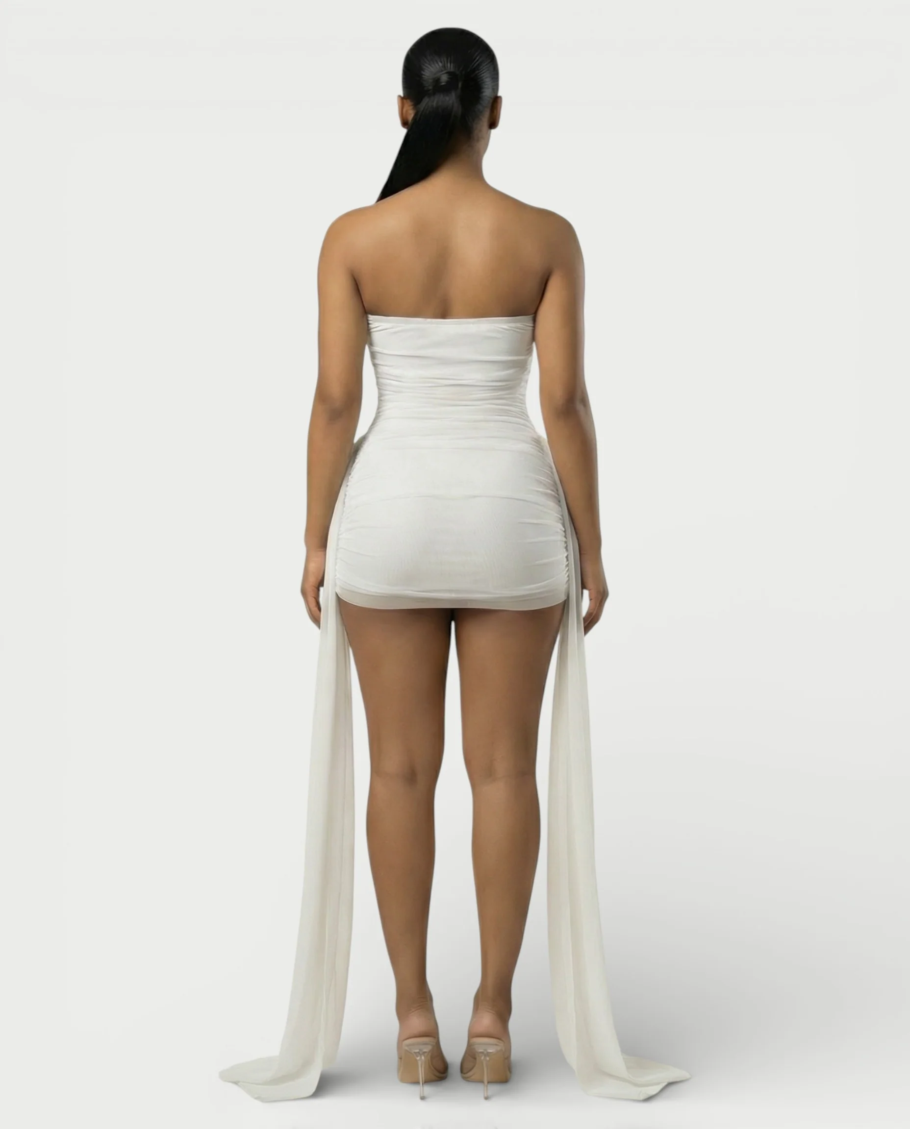 URES Drape Mini Dress - Image 9