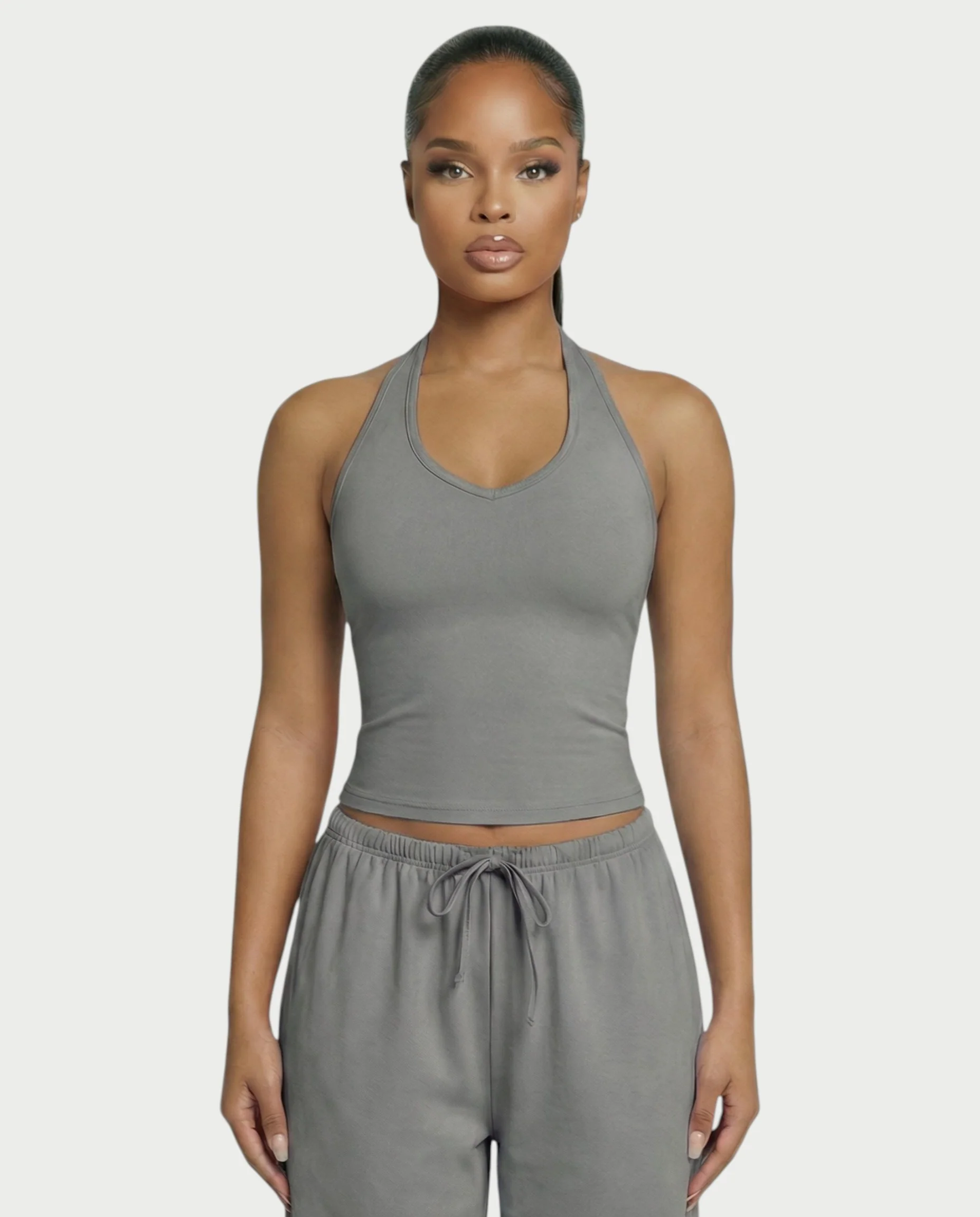 V-Neck Halter Crop Top - Image 17