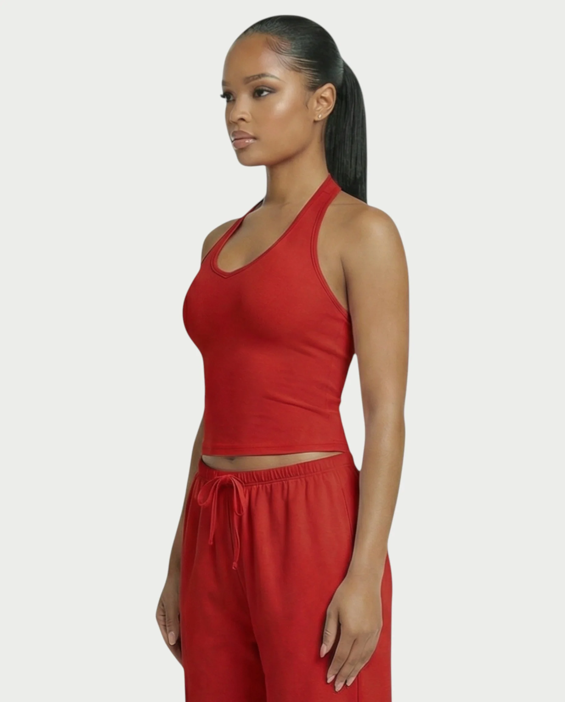 V-Neck Halter Crop Top - Image 35