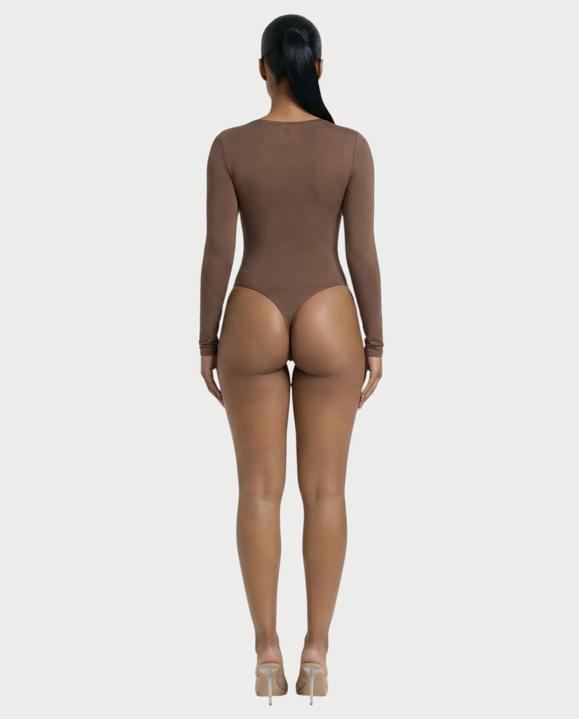 V-Neck Long Sleeve Bodysuit - Image 10