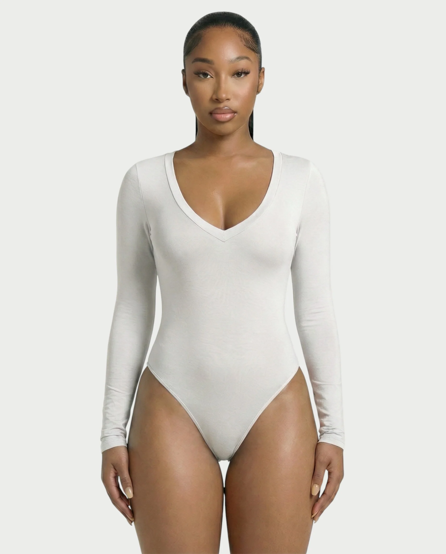 V-Neck Long Sleeve Bodysuit - Image 16