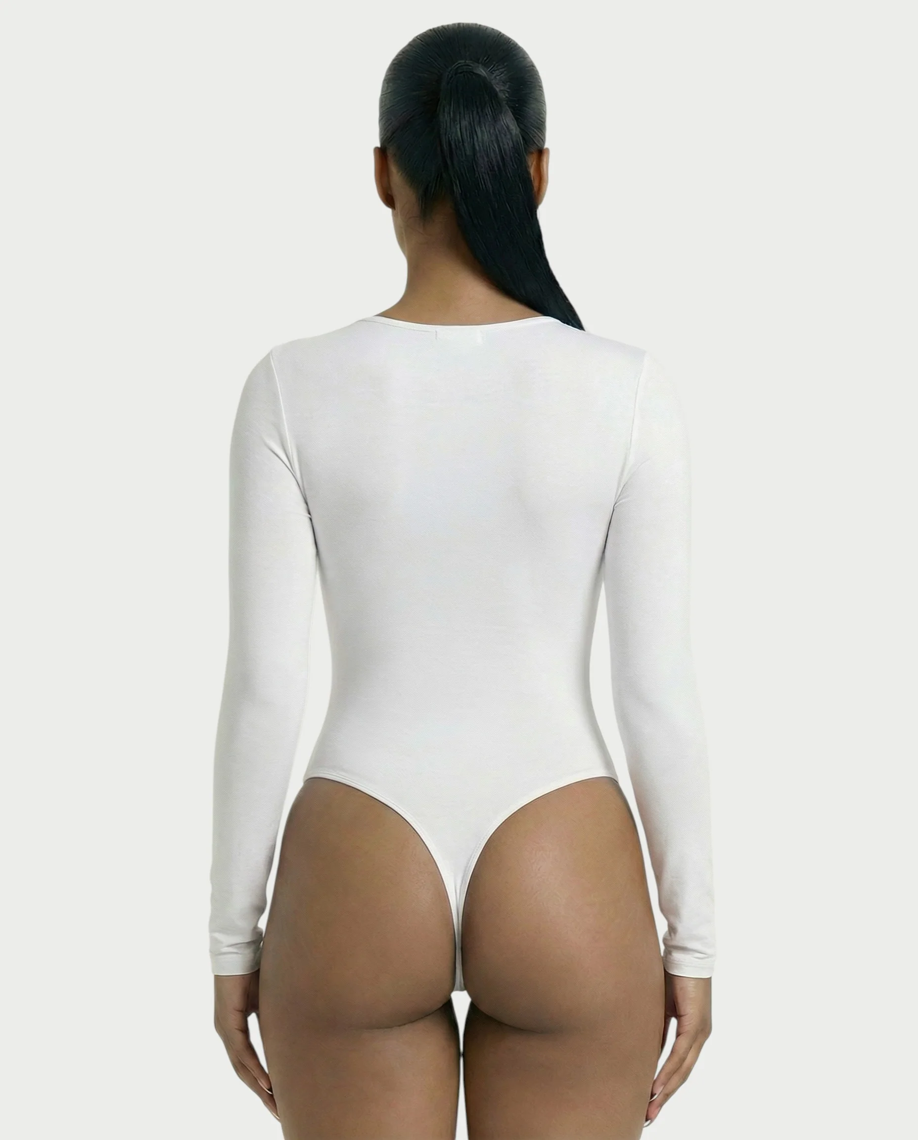 V-Neck Long Sleeve Bodysuit - Image 17