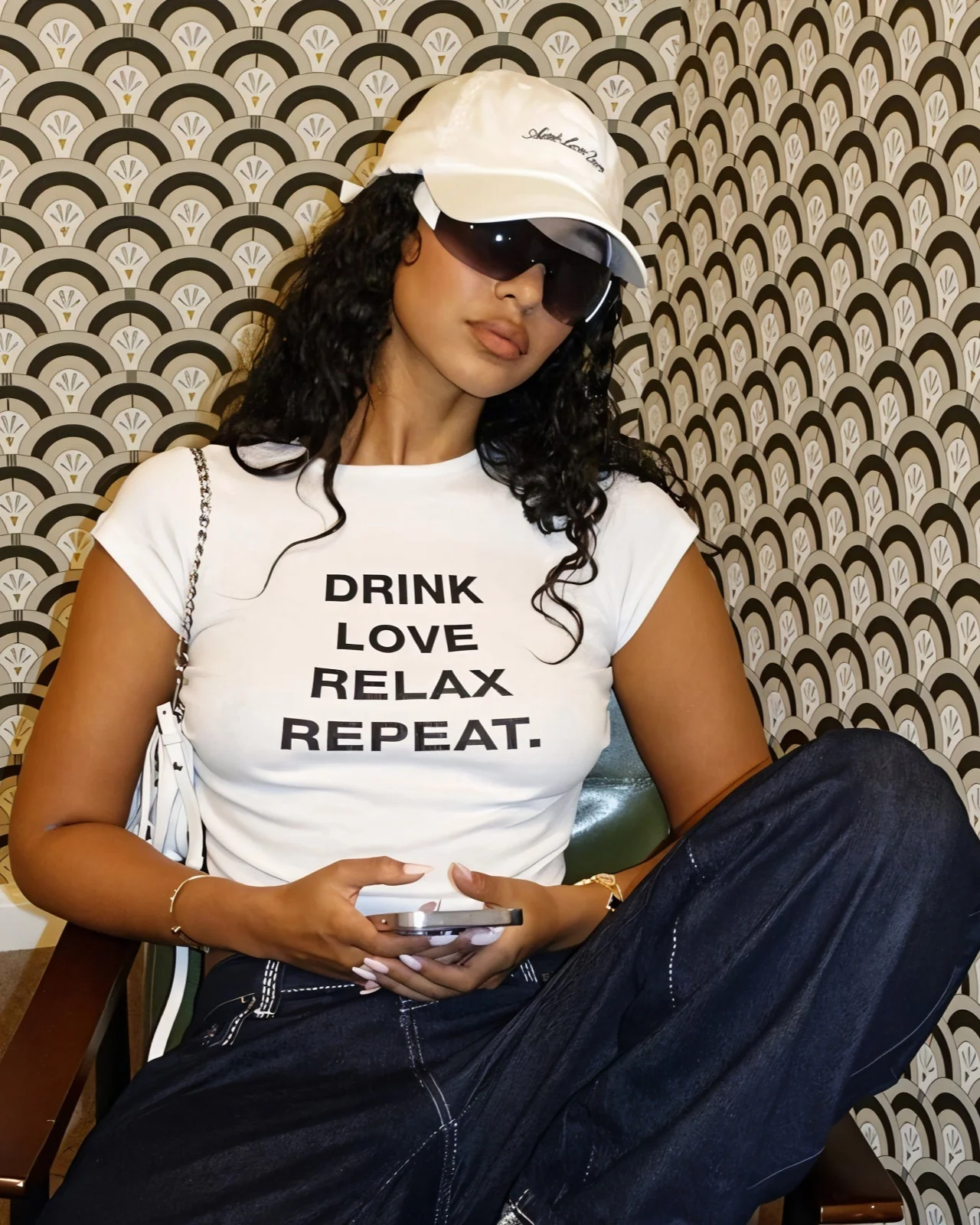 VERONICA Graphic Slogan Crop Top - Image 3