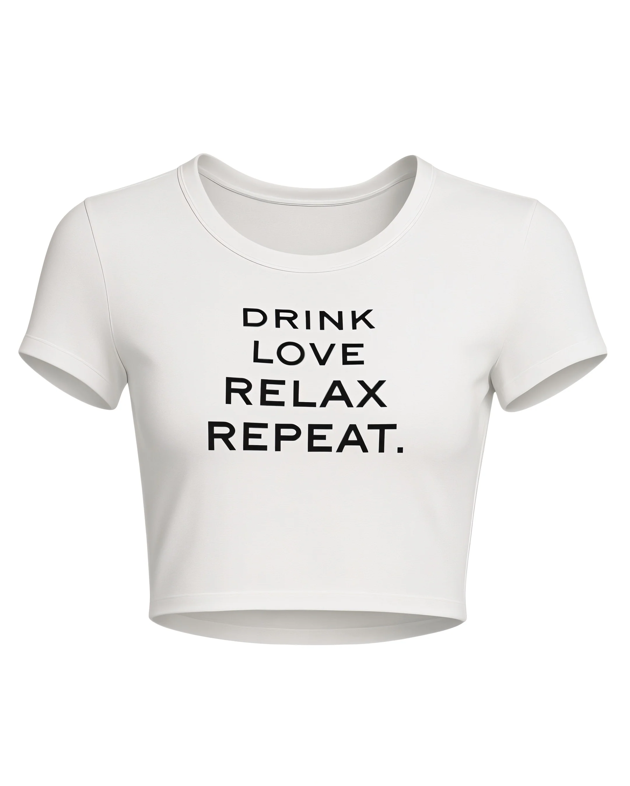 VERONICA Graphic Slogan Crop Top - Image 4