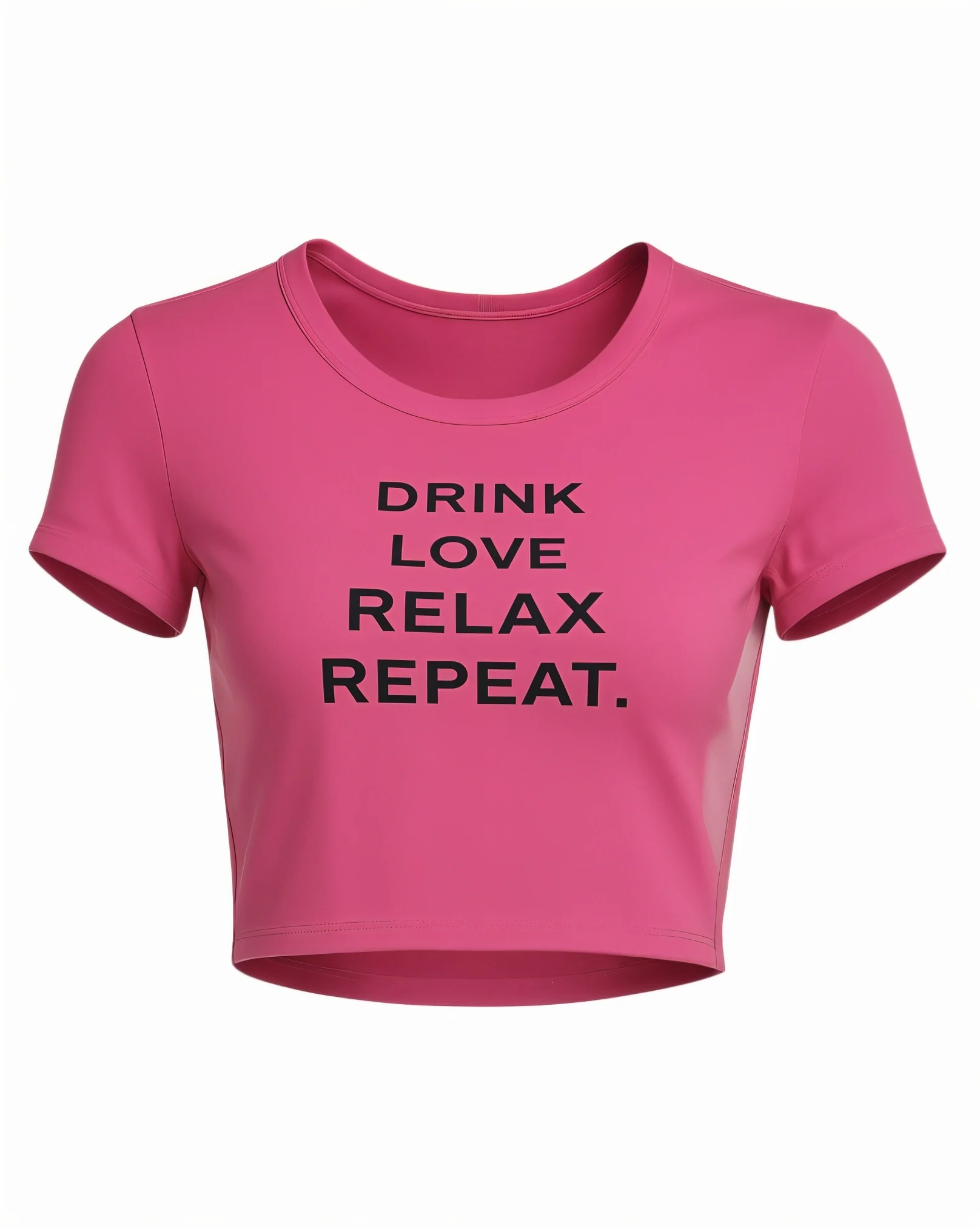 VERONICA Graphic Slogan Crop Top - Image 5