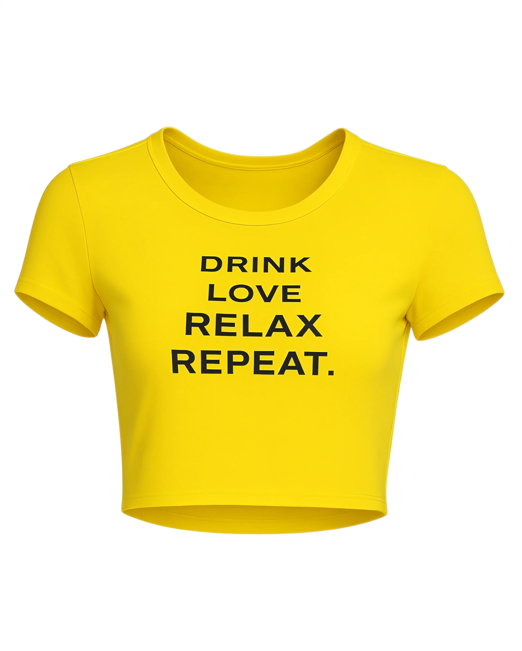 VERONICA Graphic Slogan Crop Top - Image 6