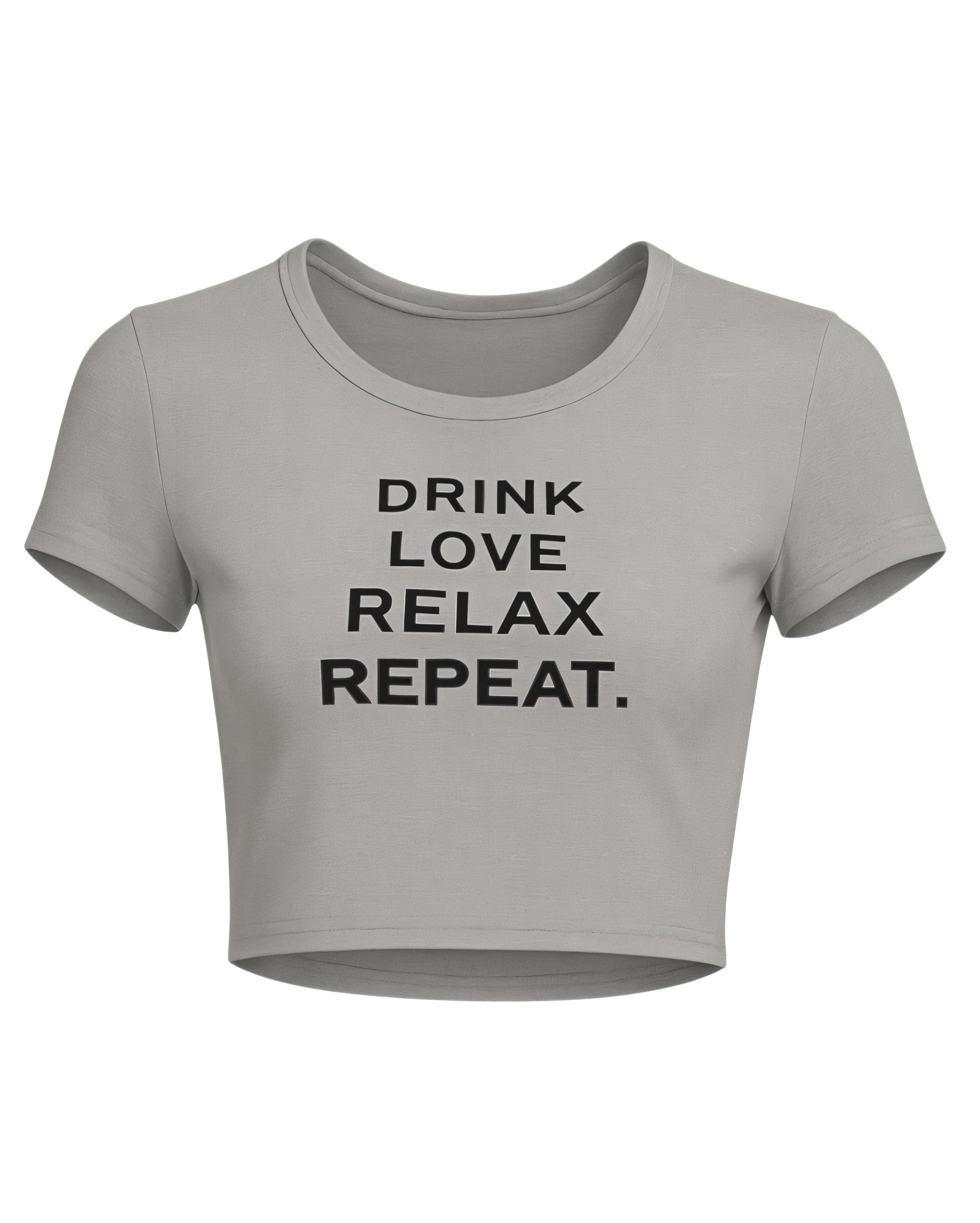 VERONICA Graphic Slogan Crop Top - Image 7