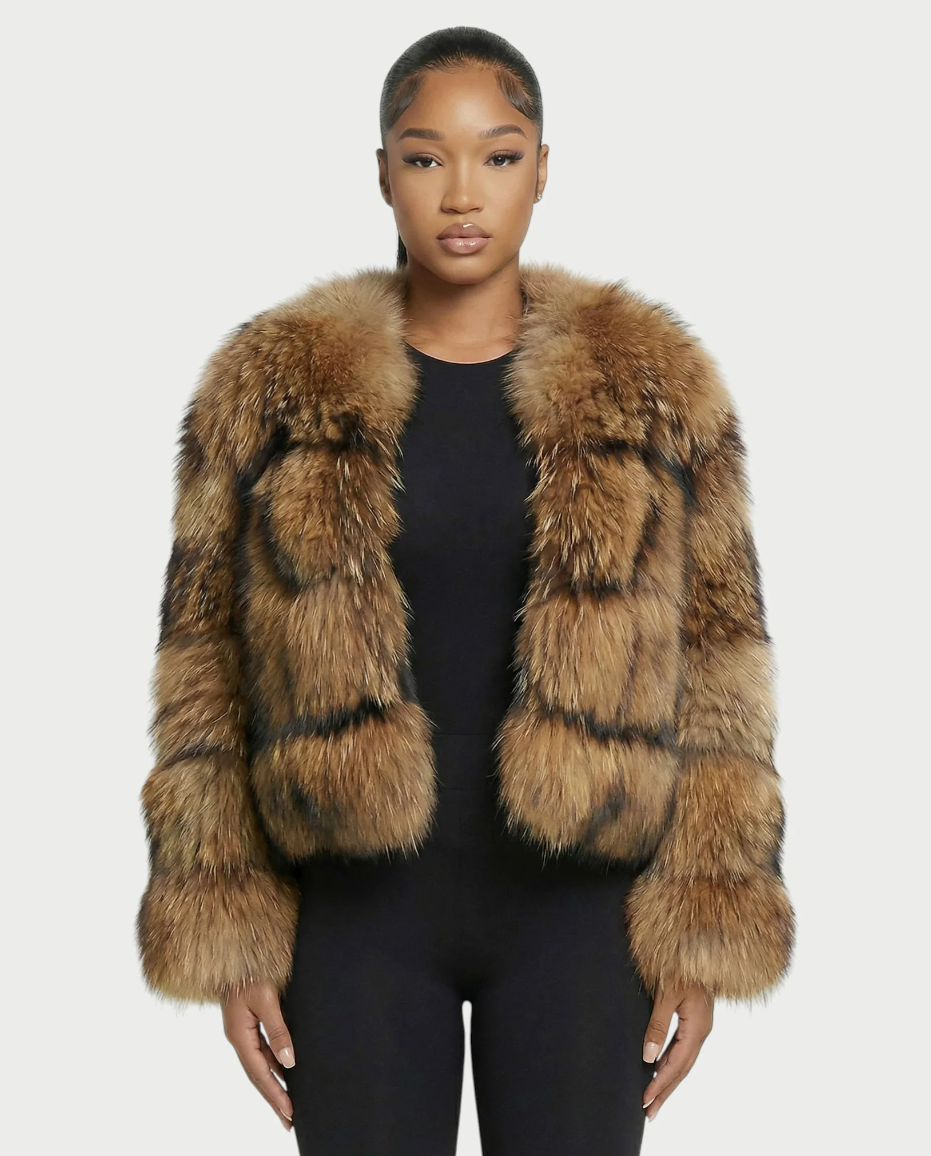 VIXA Real Racoon Fur Jacket - Image 4