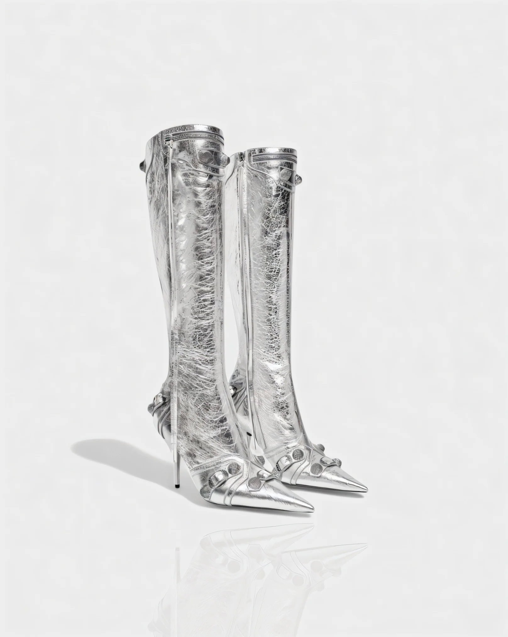 WENA Studded Pointed Toe Knee-High Boots - Image 19