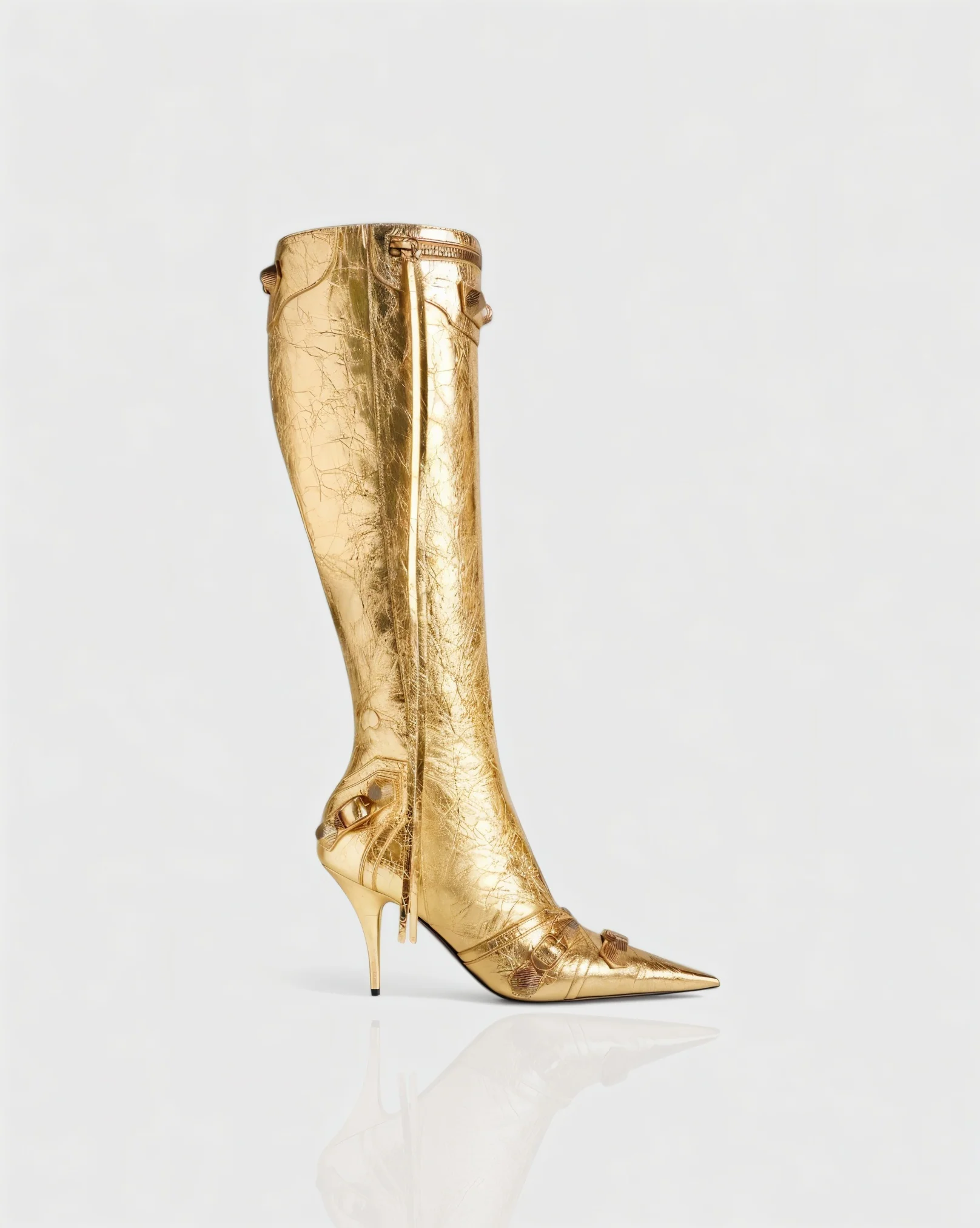 WENA Studded Pointed Toe Knee-High Boots - Image 22