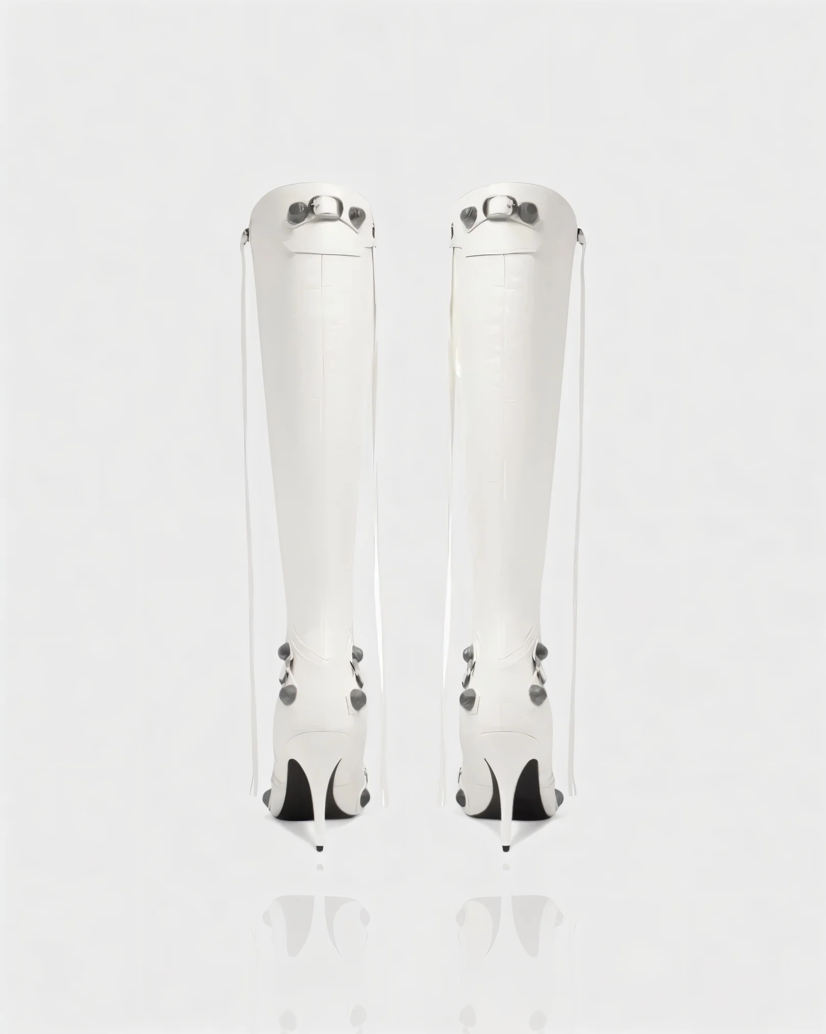 WENA Studded Pointed Toe Knee-High Boots - Image 8