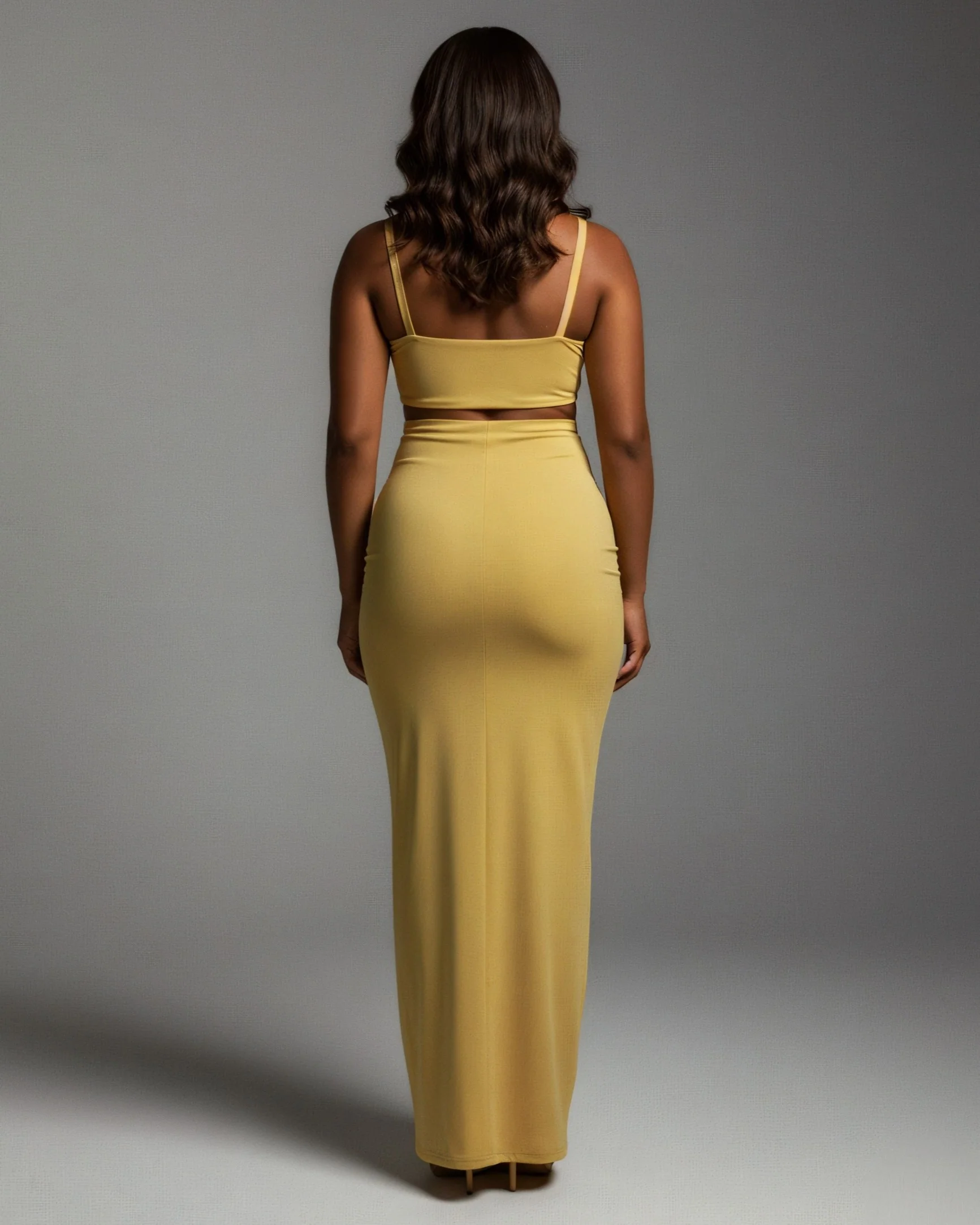 ZELLA Ruched High-Waist Draped Maxi Skirt - Image 4