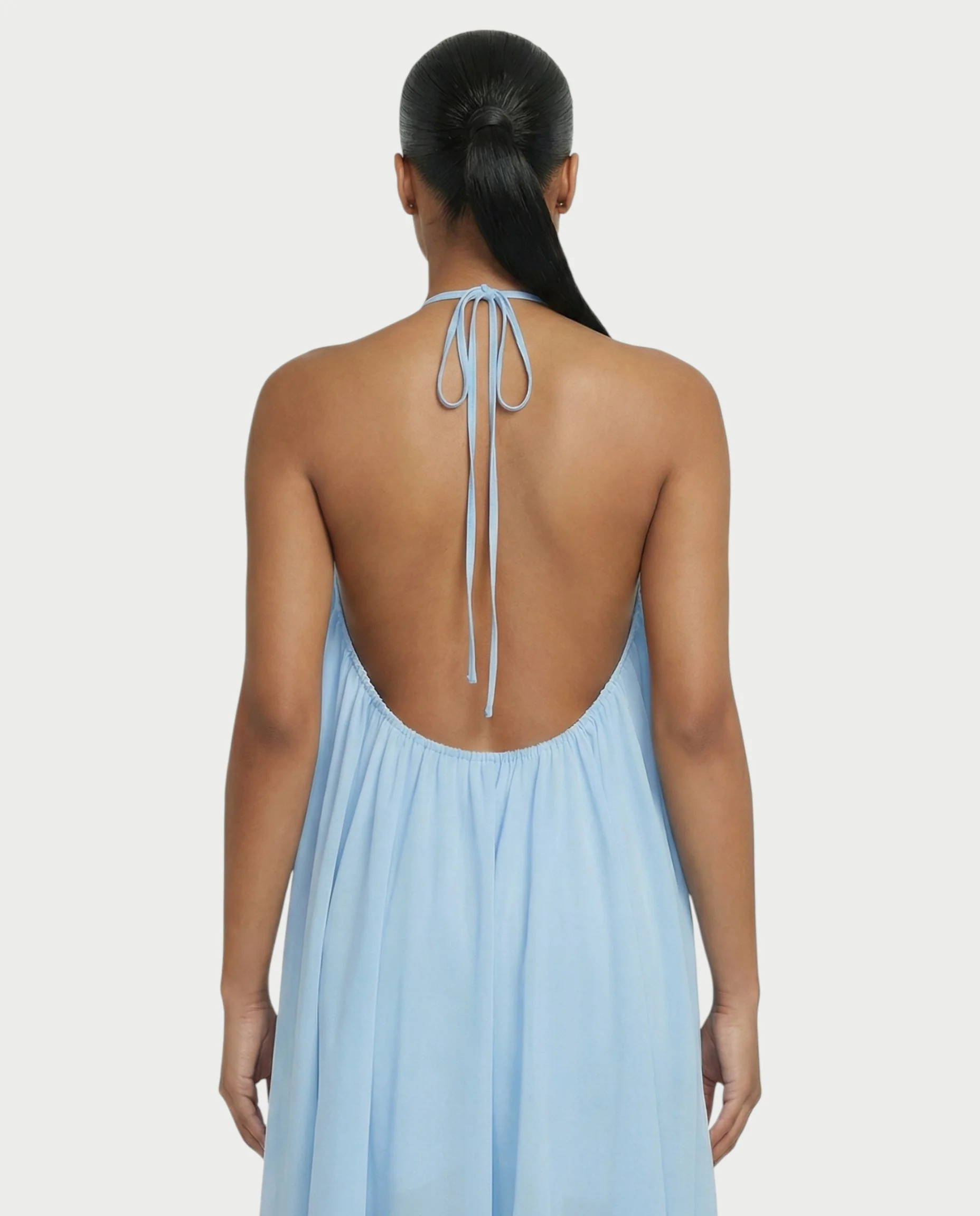 ZIANE Flowy Halter Mini Dress - Image 5