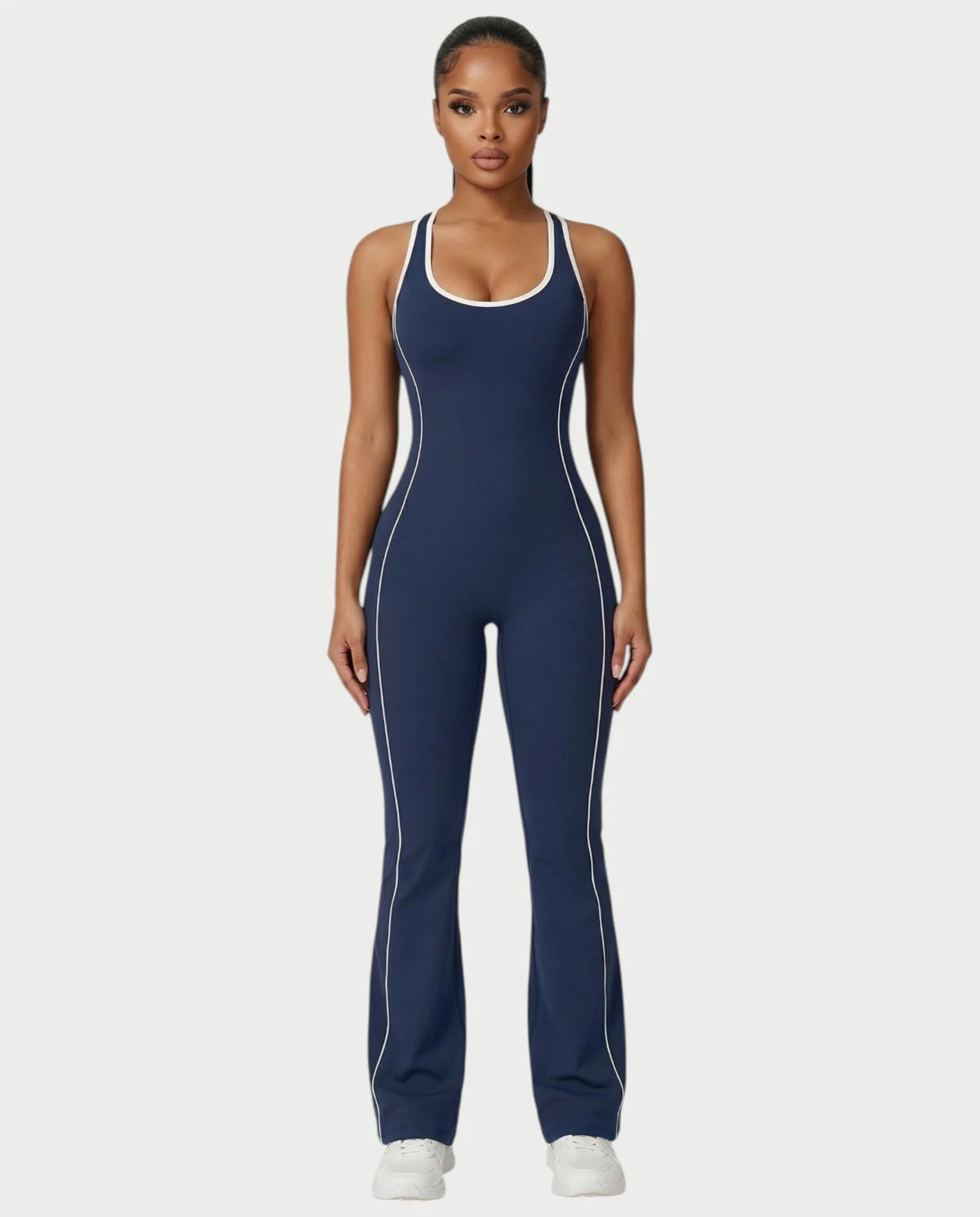 ZIRANA Open-Back Flared Jumpsuit - Image 11