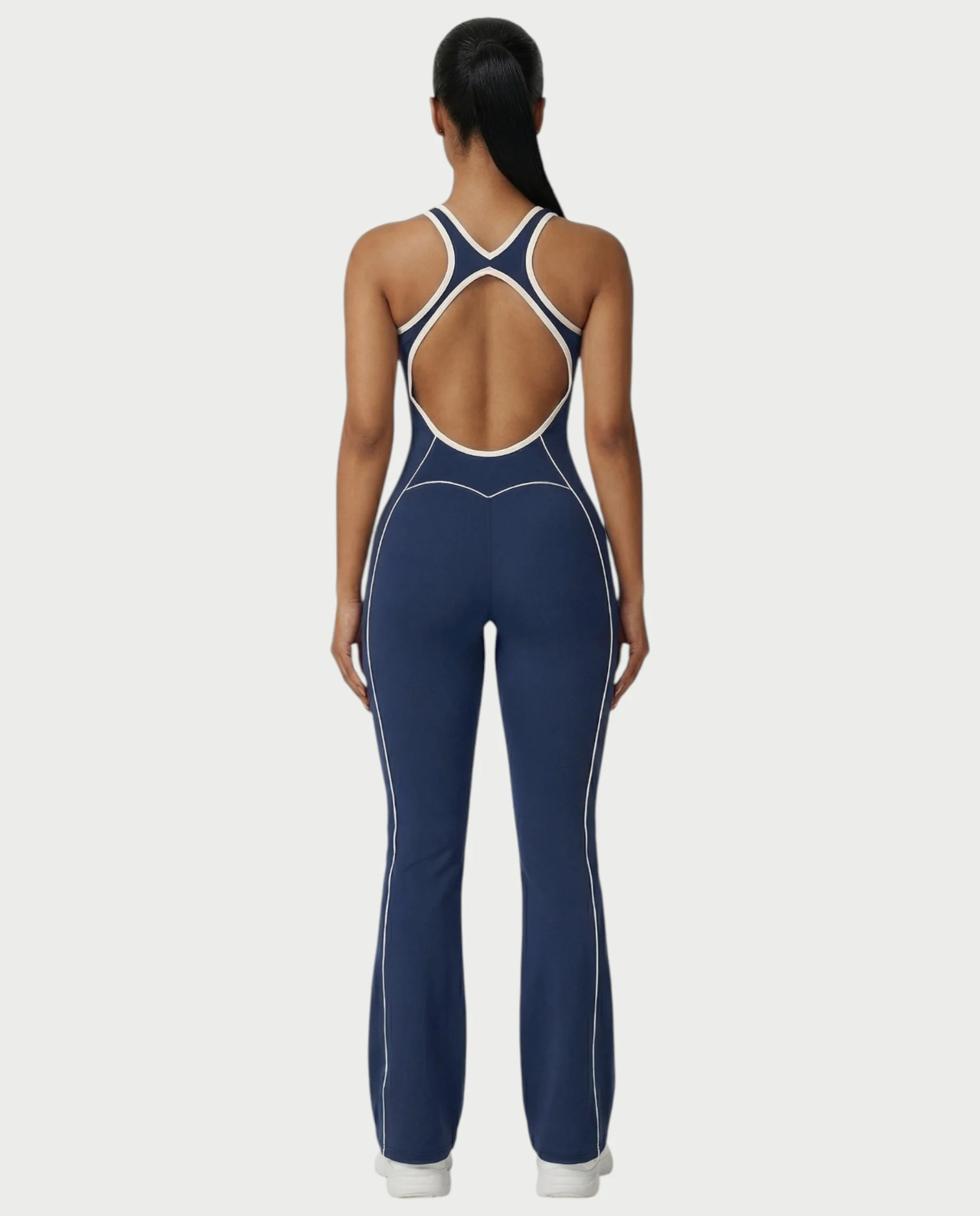 ZIRANA Open-Back Flared Jumpsuit - Image 12