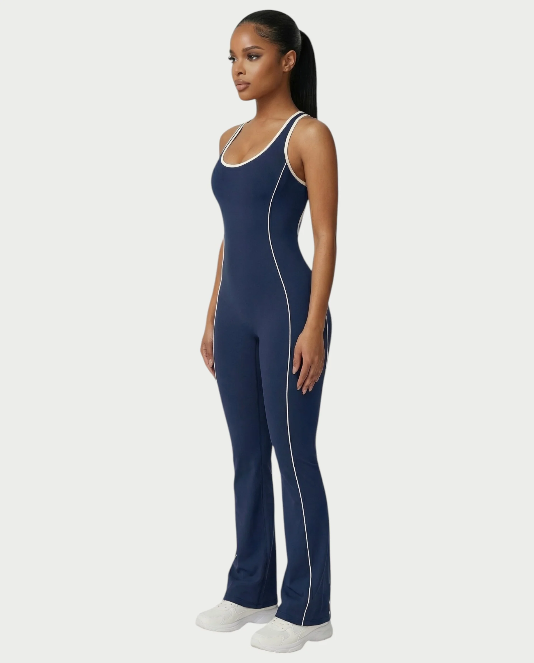ZIRANA Open-Back Flared Jumpsuit - Image 13