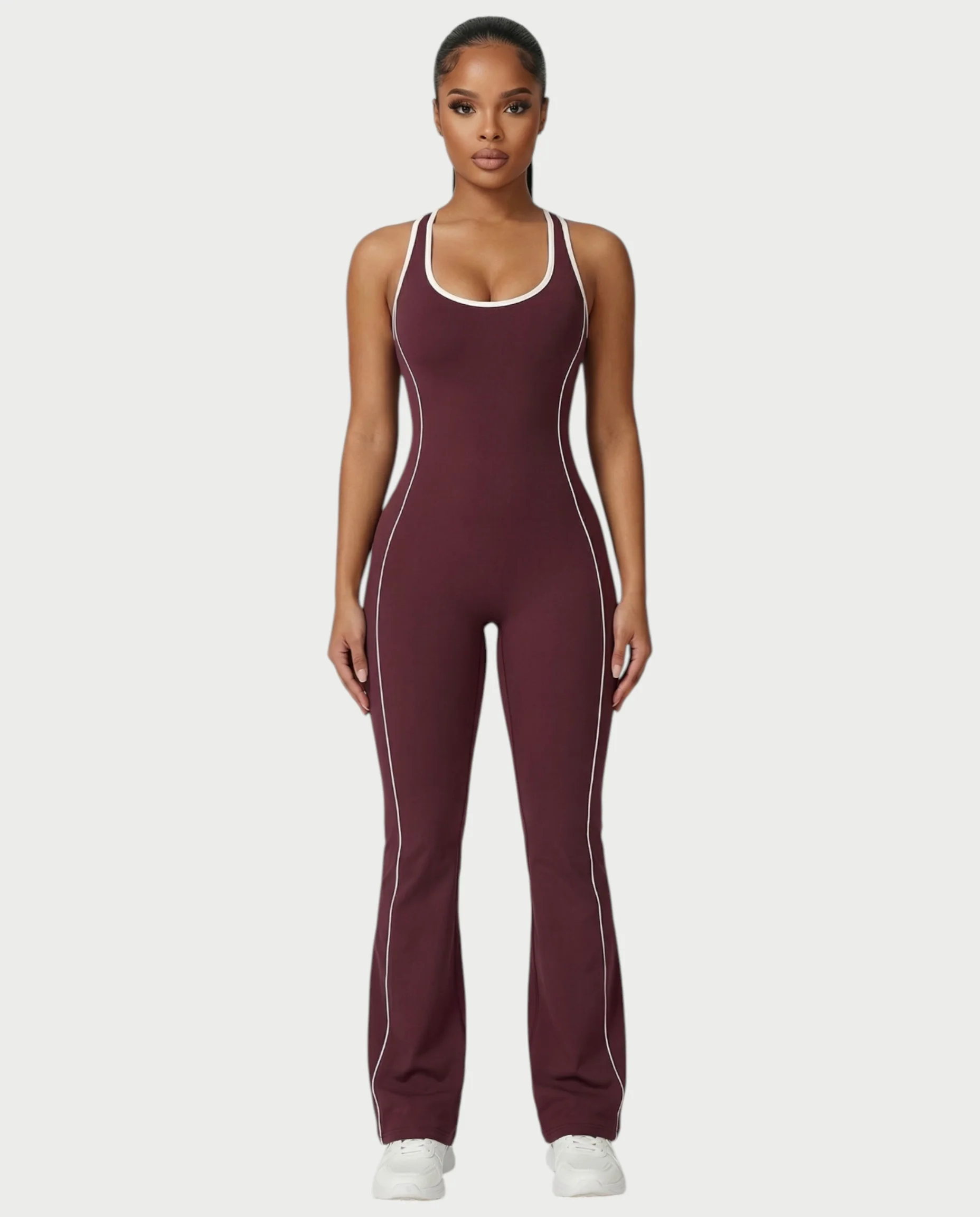 ZIRANA Open-Back Flared Jumpsuit - Image 16