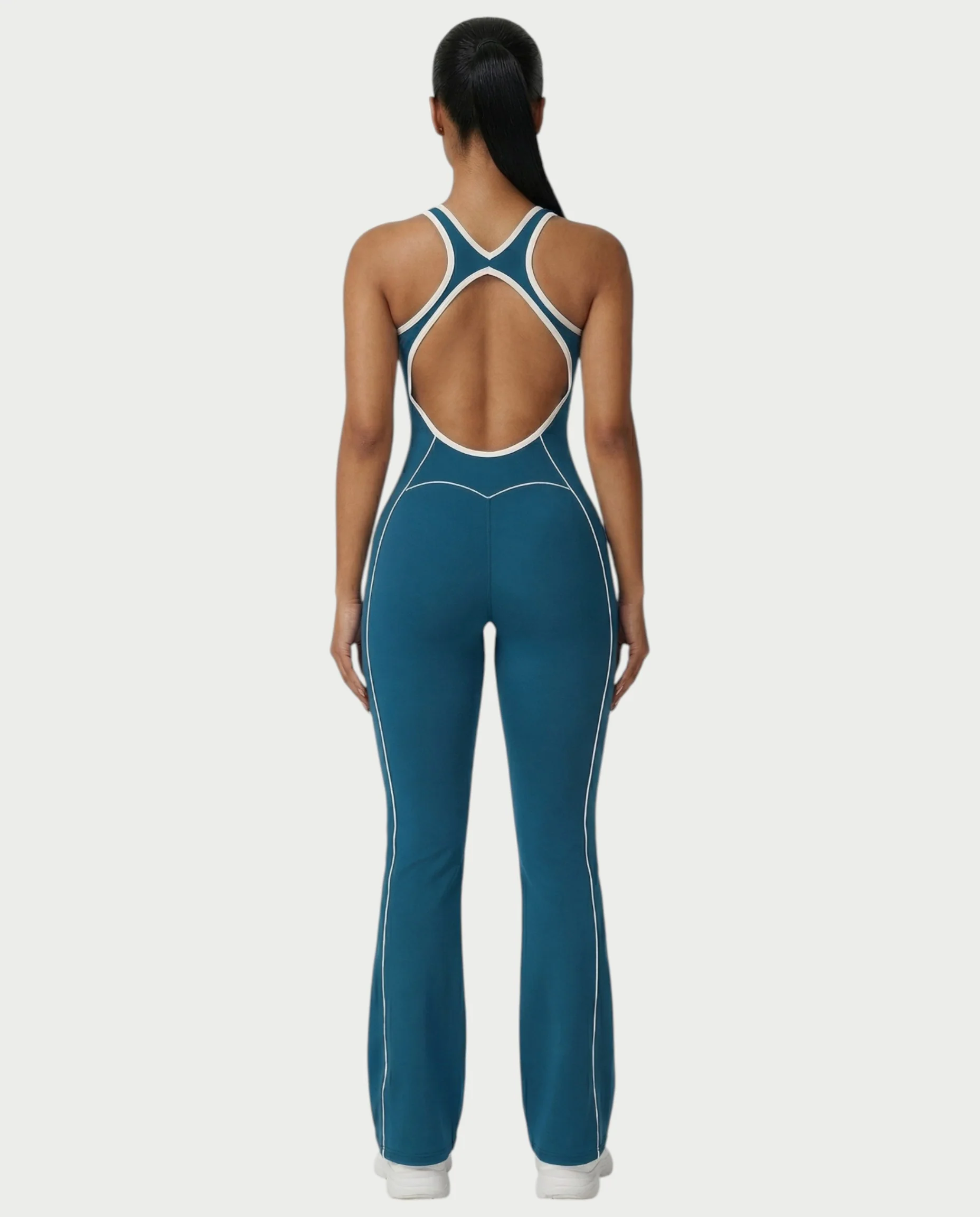 ZIRANA Open-Back Flared Jumpsuit - Image 32