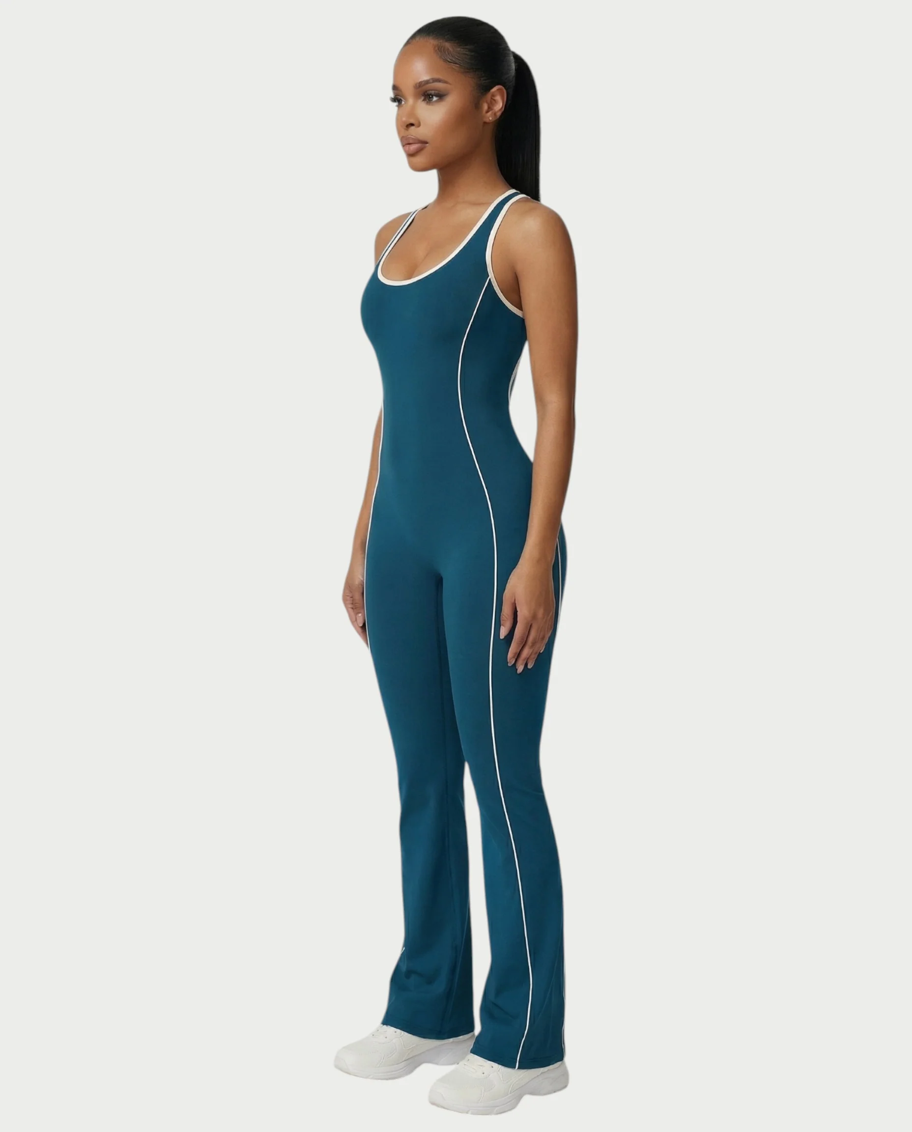 ZIRANA Open-Back Flared Jumpsuit - Image 33