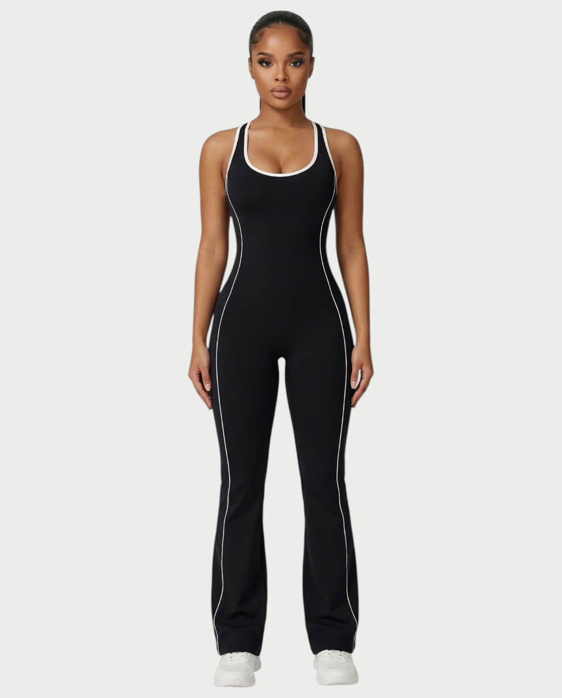 ZIRANA Open-Back Flared Jumpsuit - Image 6