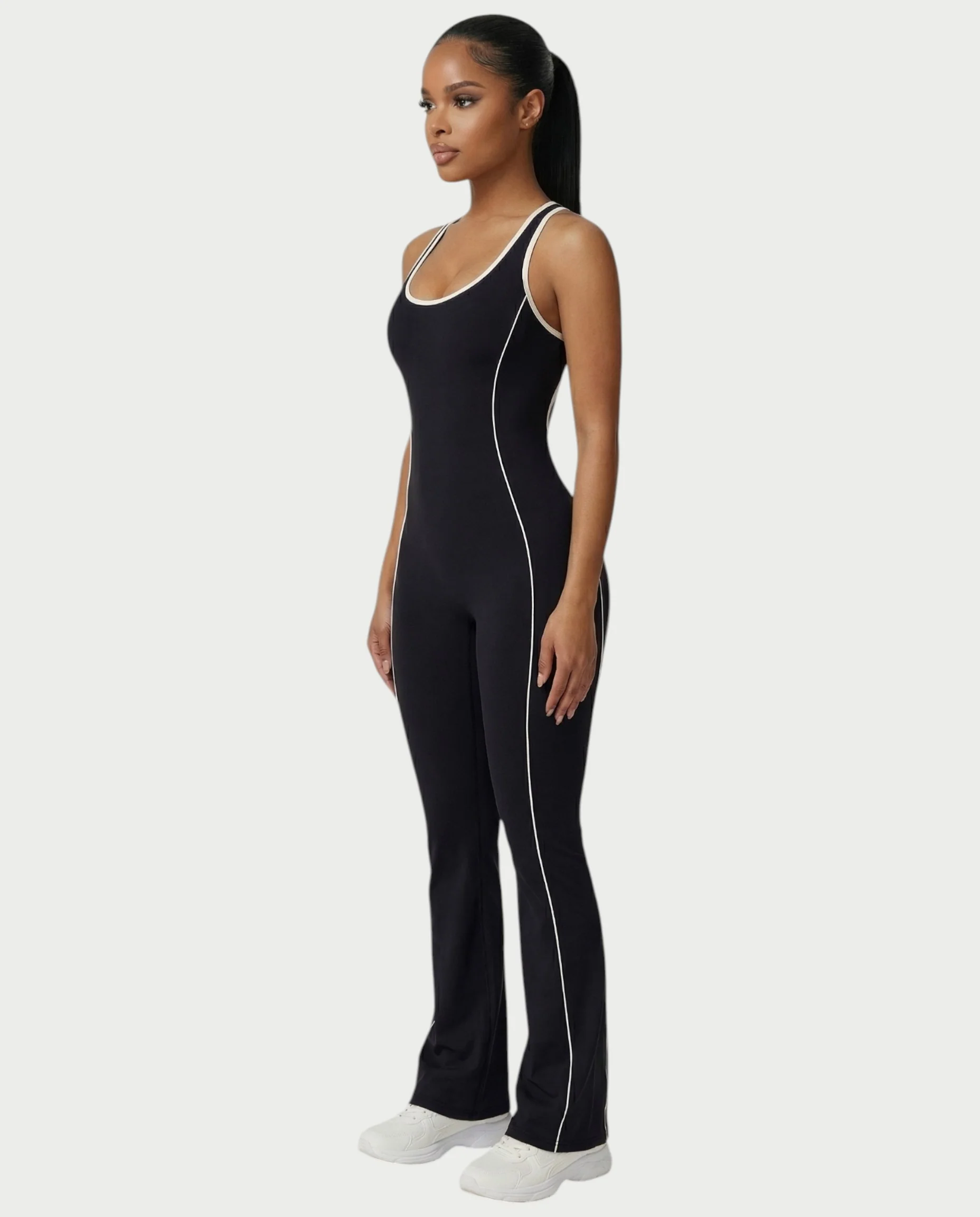 ZIRANA Open-Back Flared Jumpsuit - Image 8